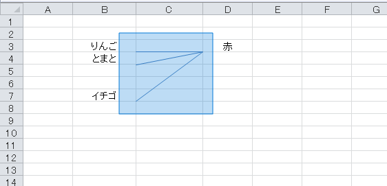 オートシェイプで直線を引く図その５